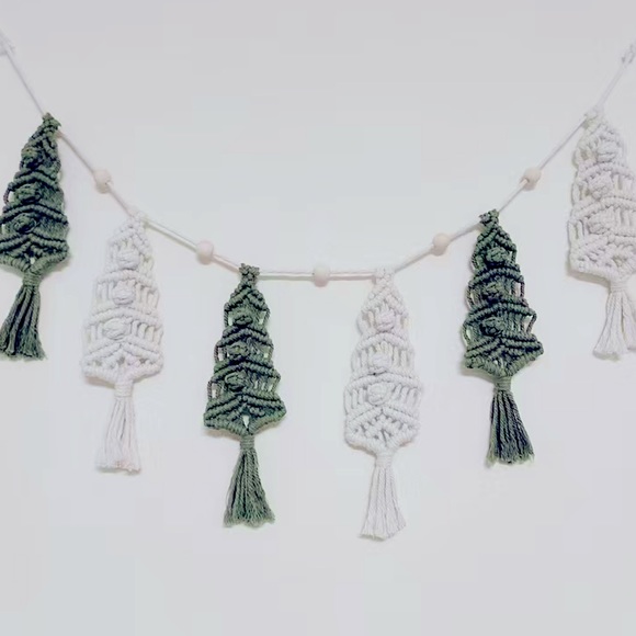 Soul Embellishment’s™️ Handcrafted Macrame Christmas Tree Wall Hanging - Picture 11 of 11